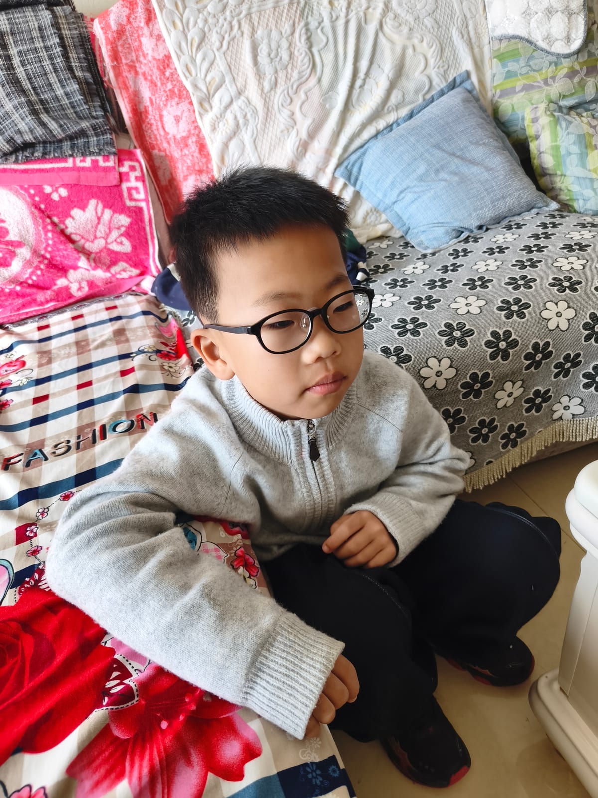和航航逛街的记录照片