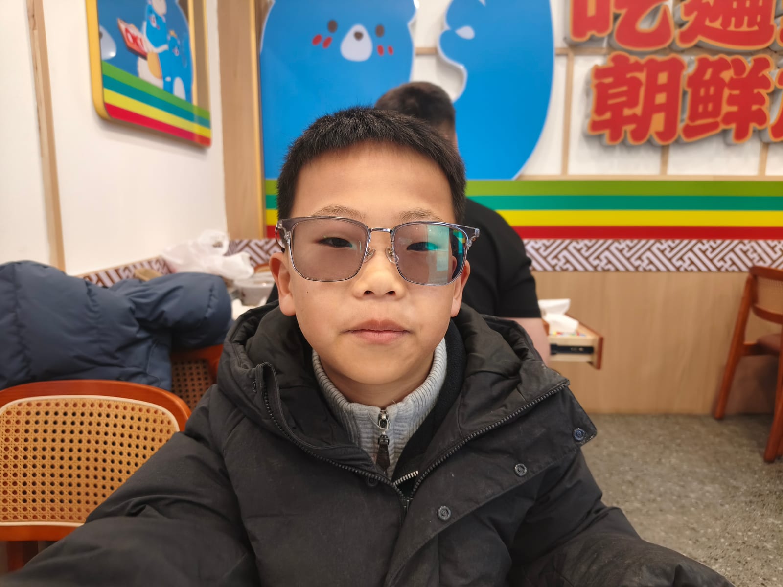 和航航逛街的记录照片