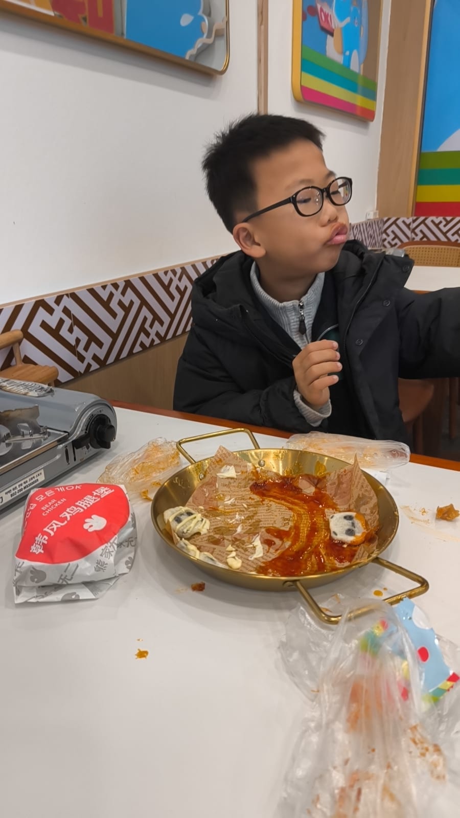 和航航逛街的记录照片