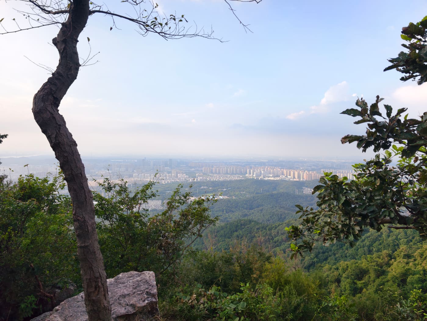 南京紫金山日落旅行照片