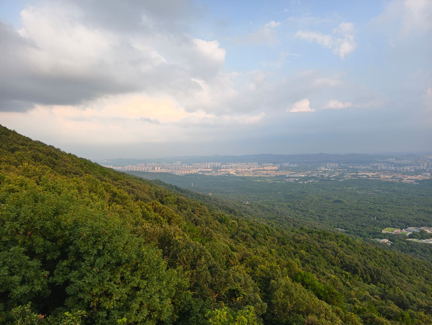南京紫金山日落旅行照片