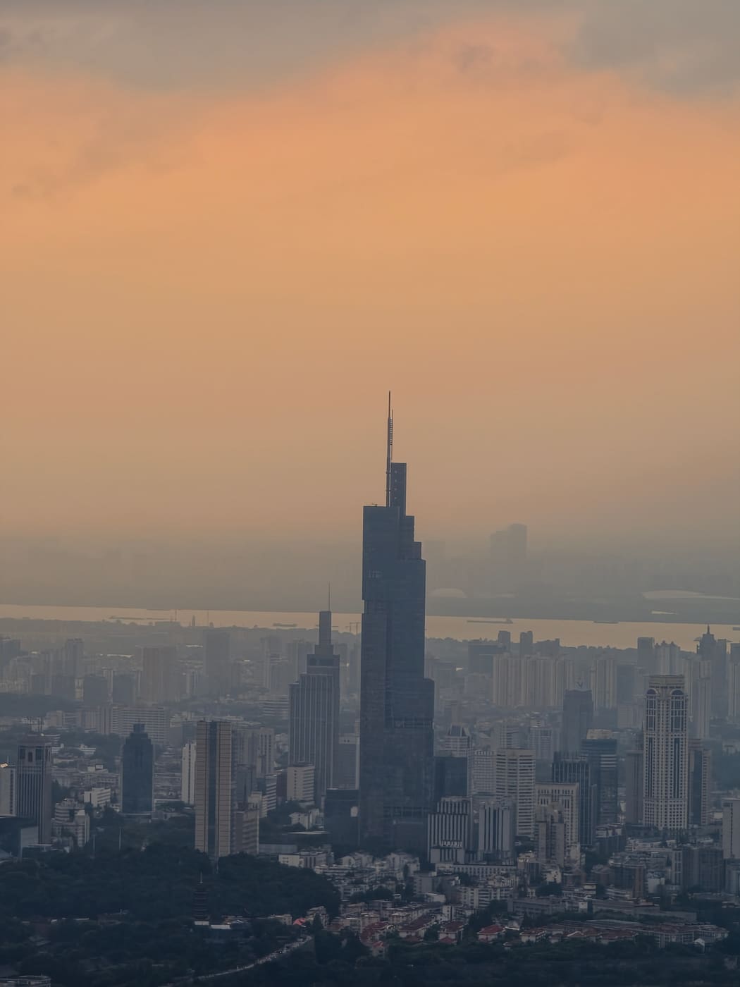南京紫金山日落旅行照片